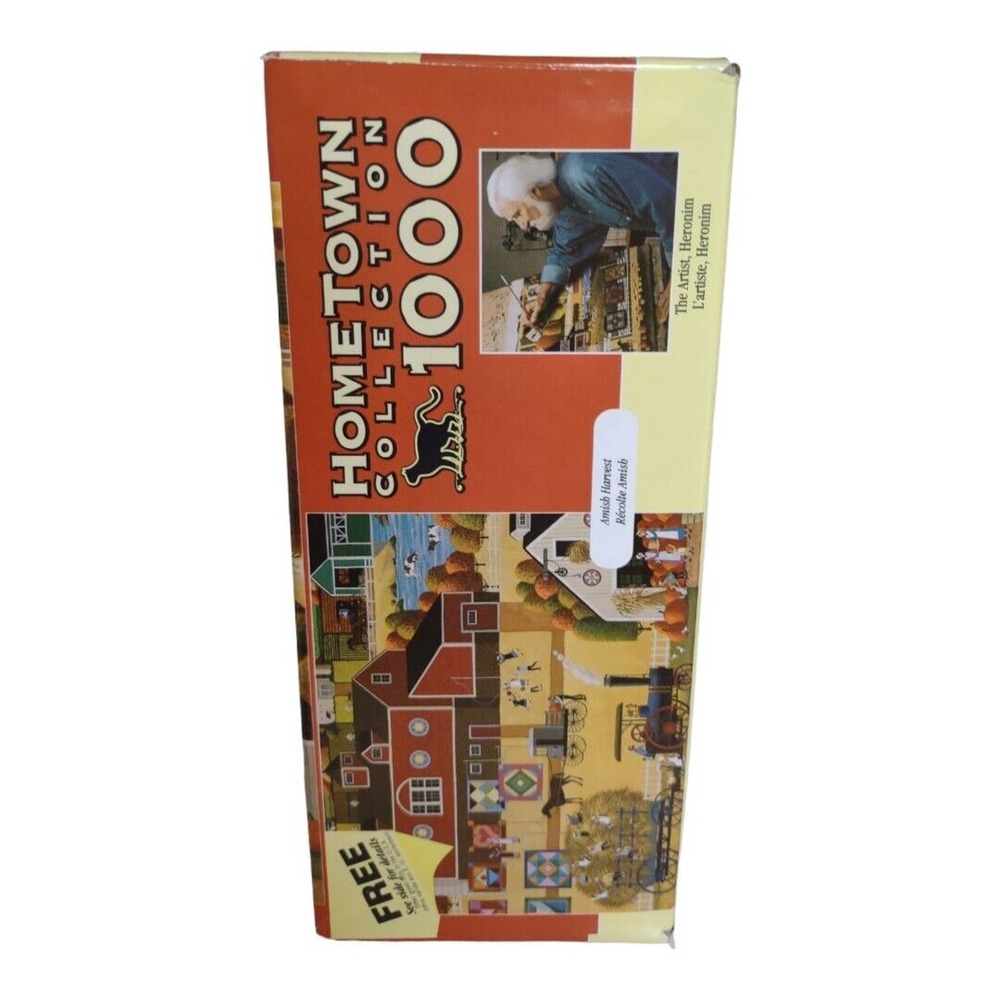 Hometown Collection Heronim “Amish Harvest” 1000 Pce Puzzle Vintage 2002 New - Picture 2 of 7